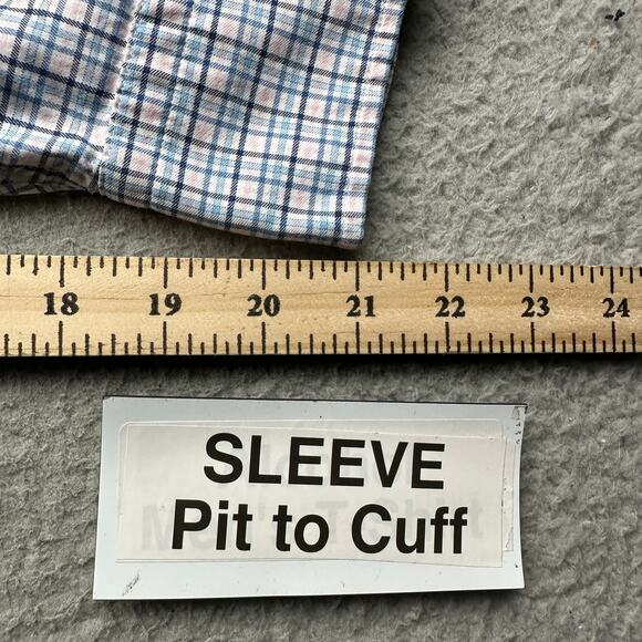 Peter Millar Crown Eddings Sport Button Down Plaid Shirt Mens 2XL Long Sleeve - Picture 4 of 10